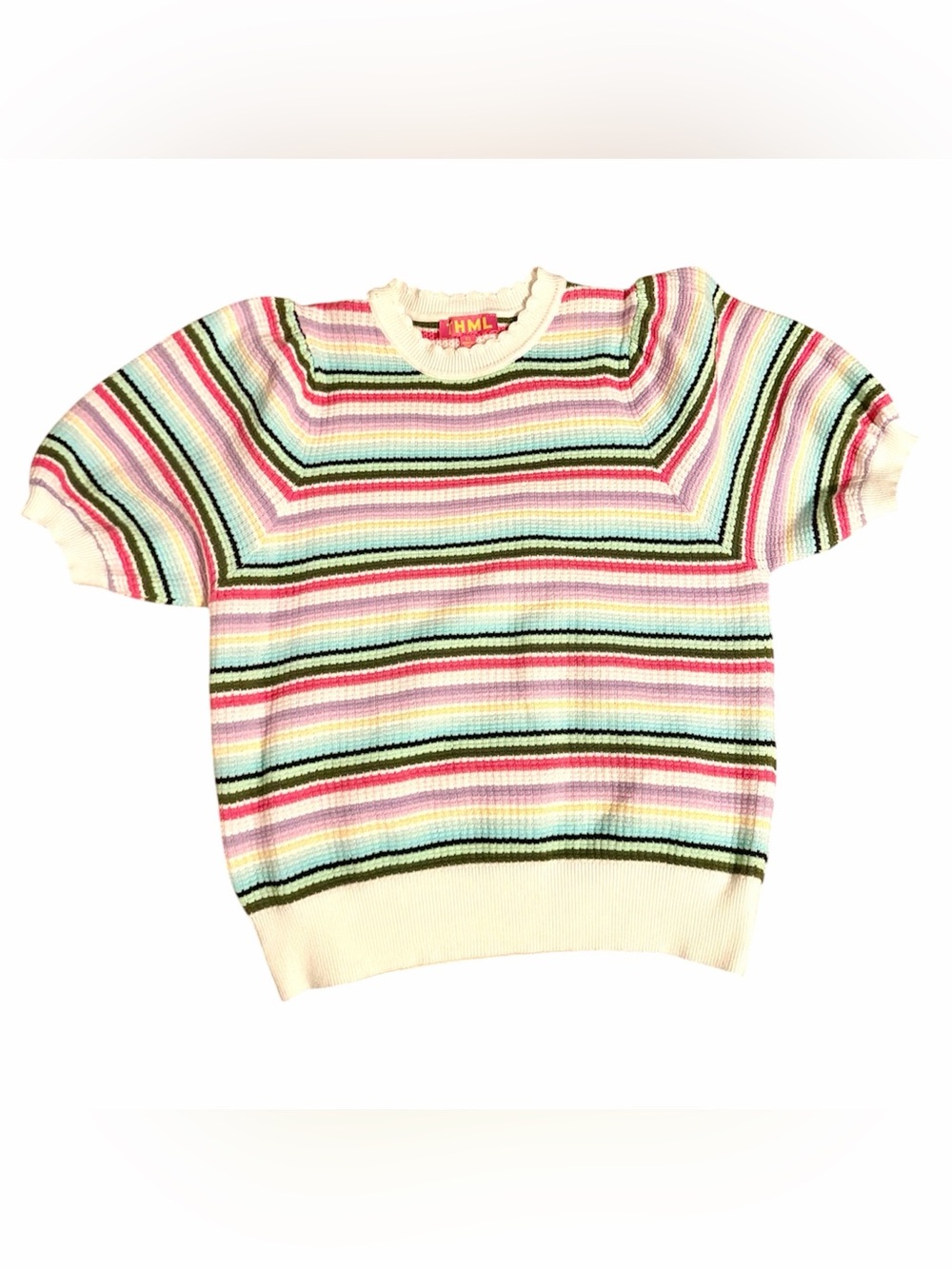 THML Oversized Striped Knit Top size XS
